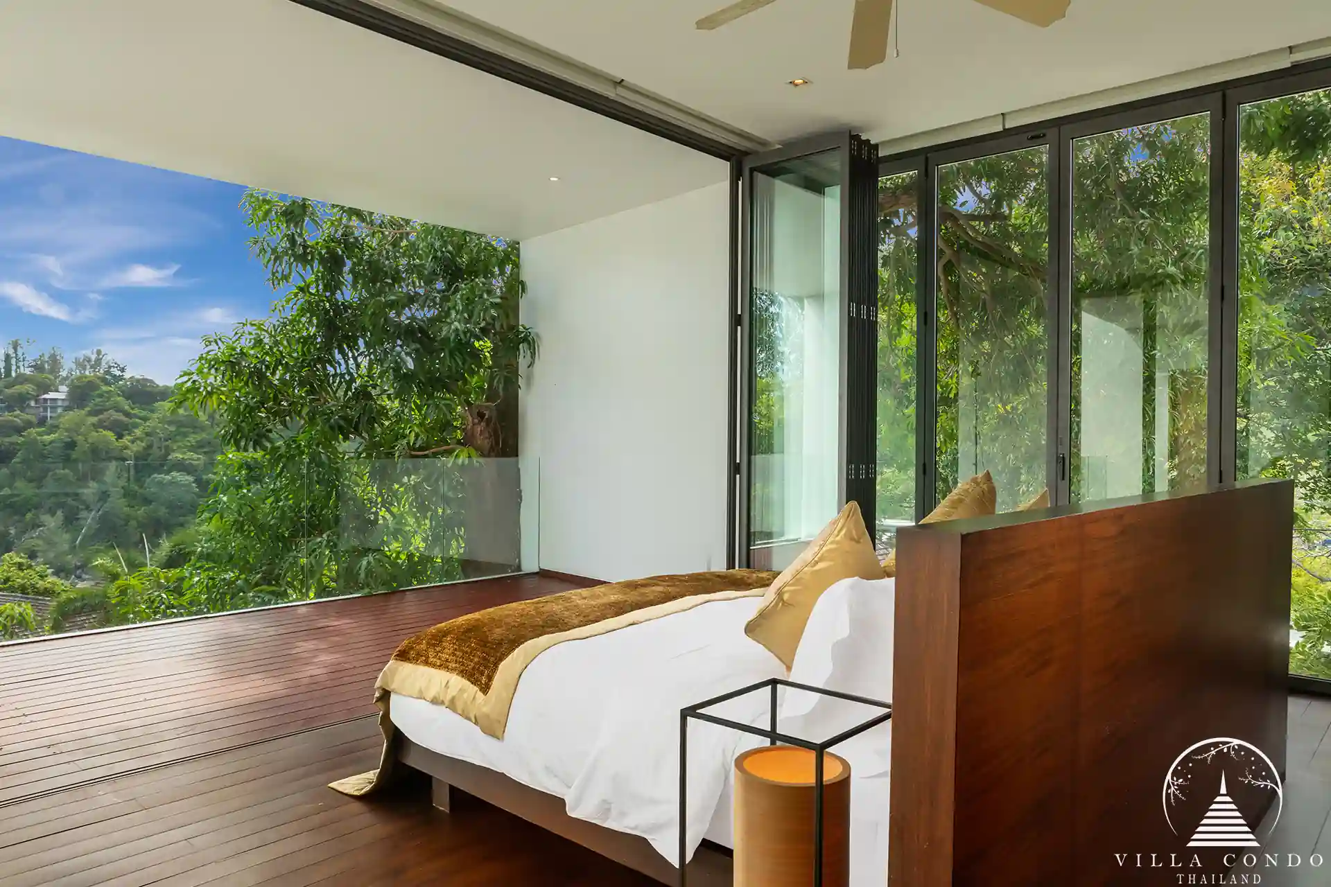 Villa Santisuk Kamala Headland bedroom with sea view
