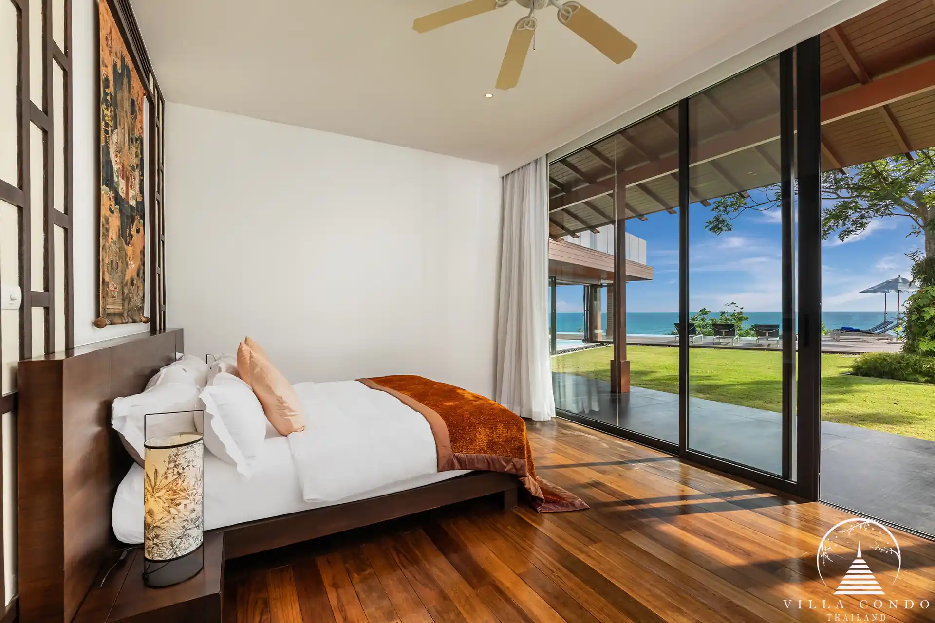 Villa Santisuk Kamala Headland bedroom with sea view