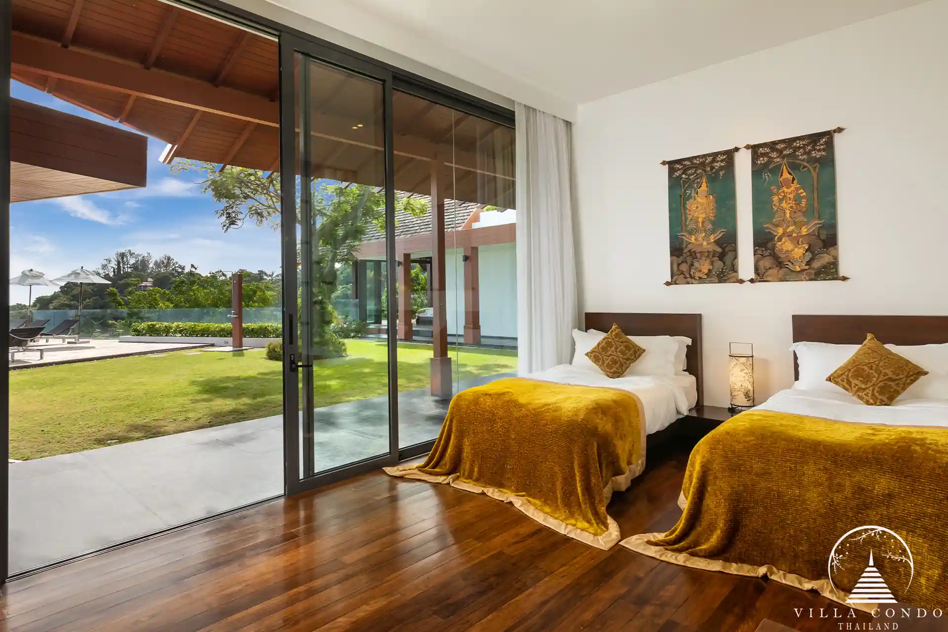 Villa Santisuk Kamala Headland bedroom with sea view