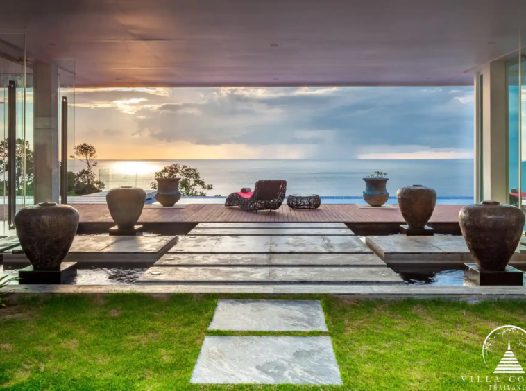The main entrance of Villa Solaris Kamala, leading to luxury and comfort.