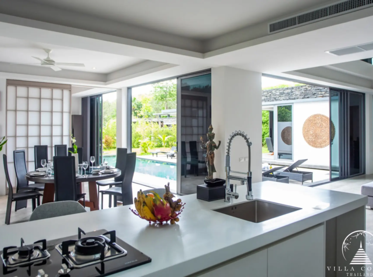 Fully equipped kitchen at Villas by the Big Bamboo.