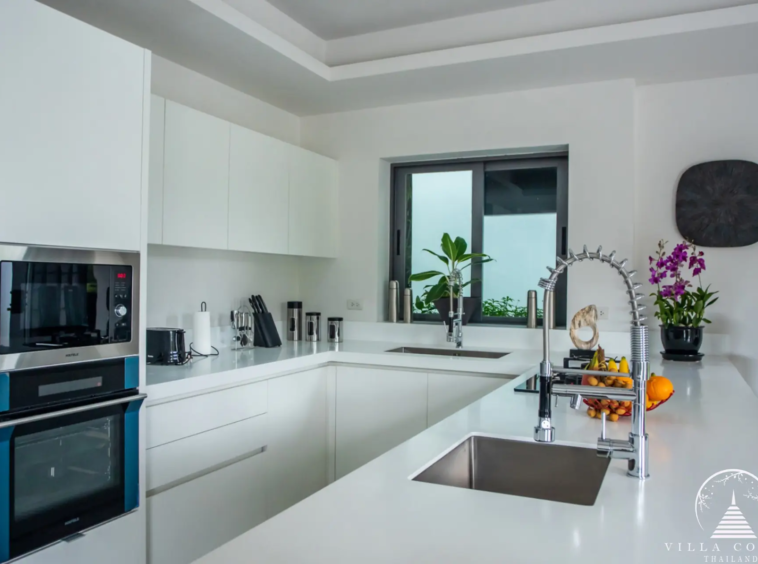 Fully equipped kitchen at Villas by the Big Bamboo.