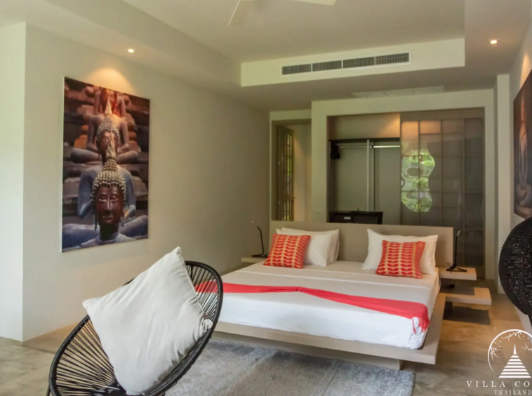Contemporary interior of Villas by the Big Bamboo.