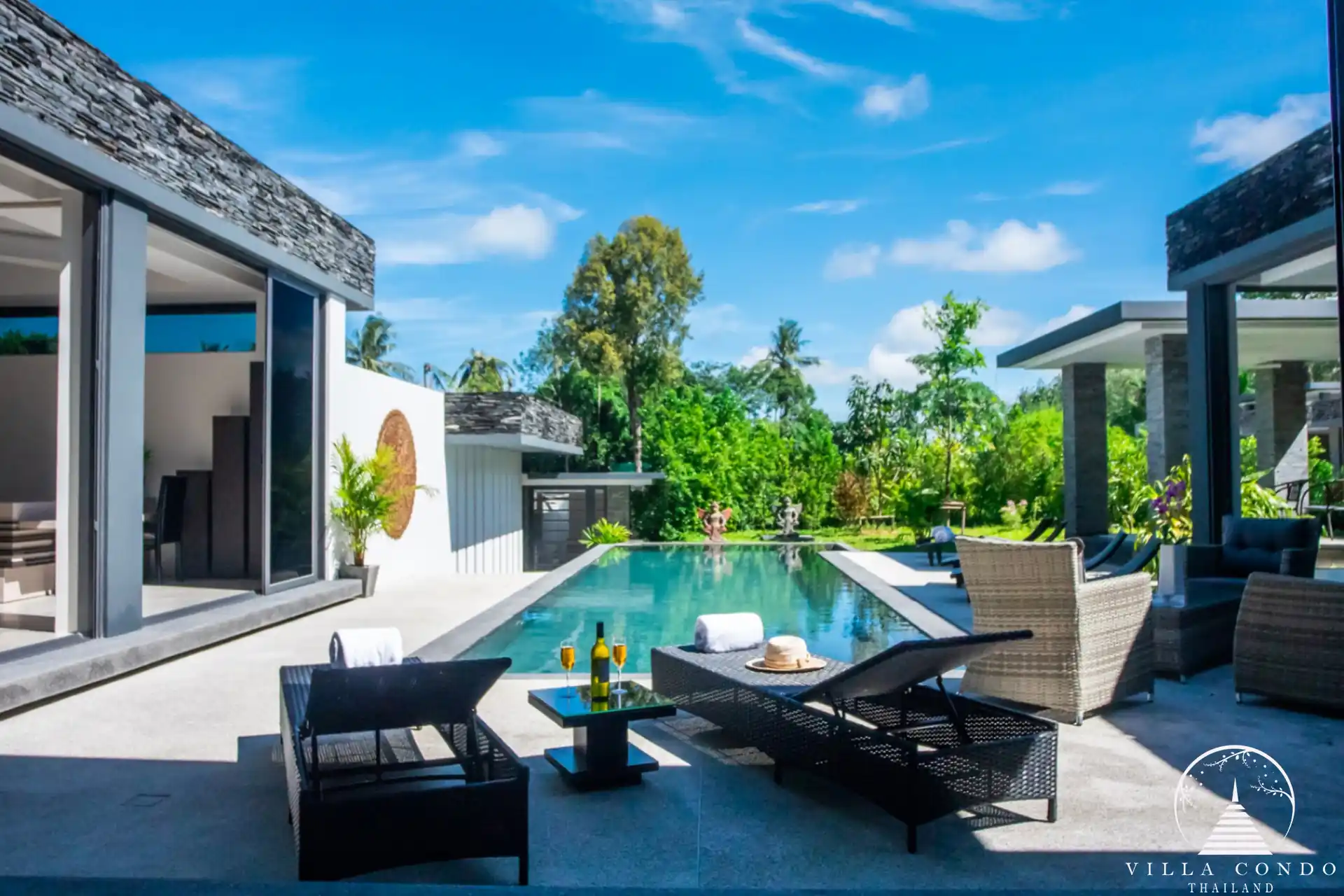 Villas by the Big Bamboo exterior view with lush tropical surroundings.