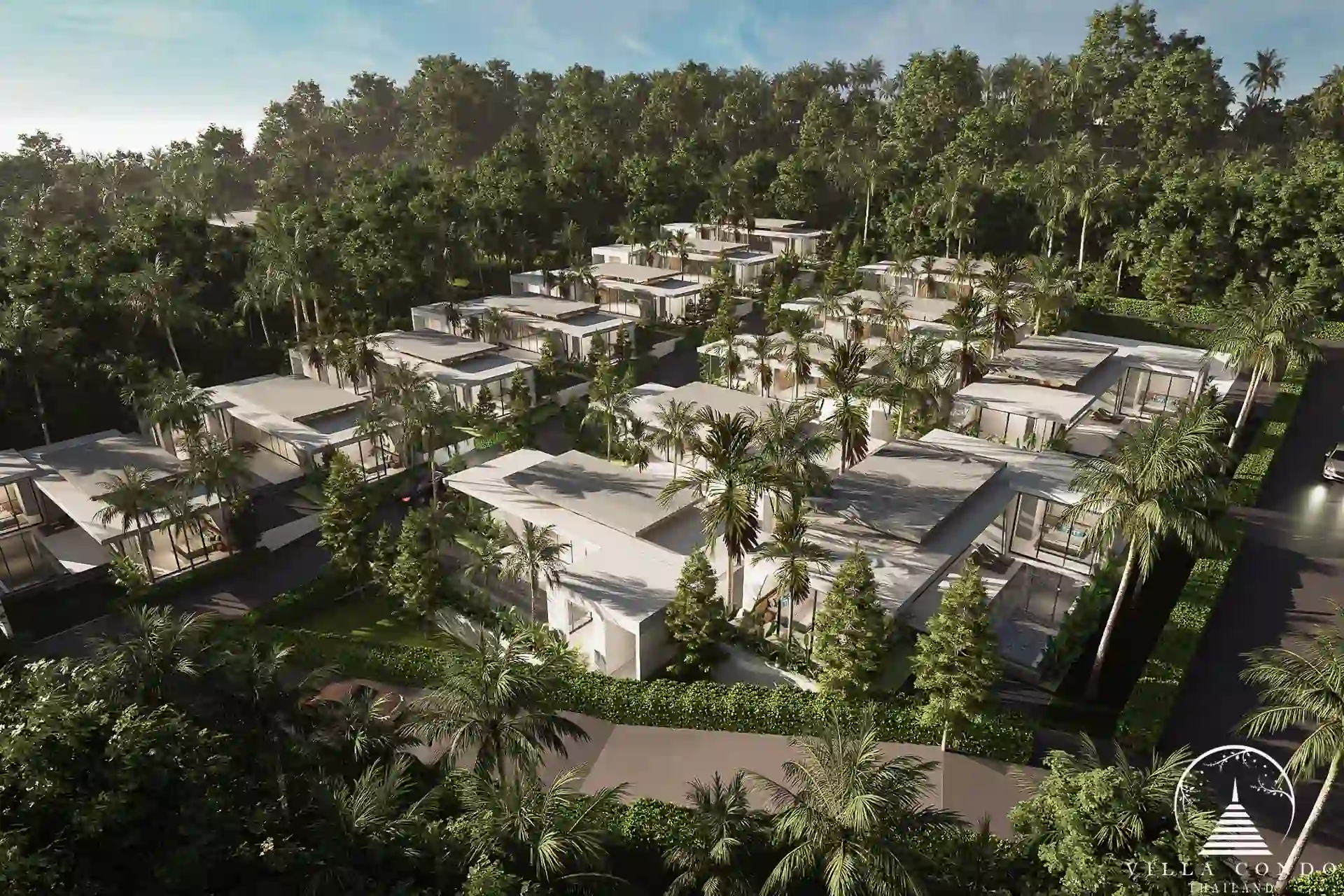 Aileen Villas Phase 6 Exterior with mountain views and modern design.