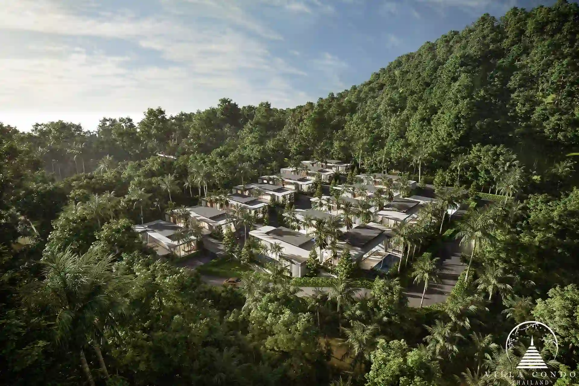 Aileen Villas Phase 6 Bird's eye view of the entire development.
