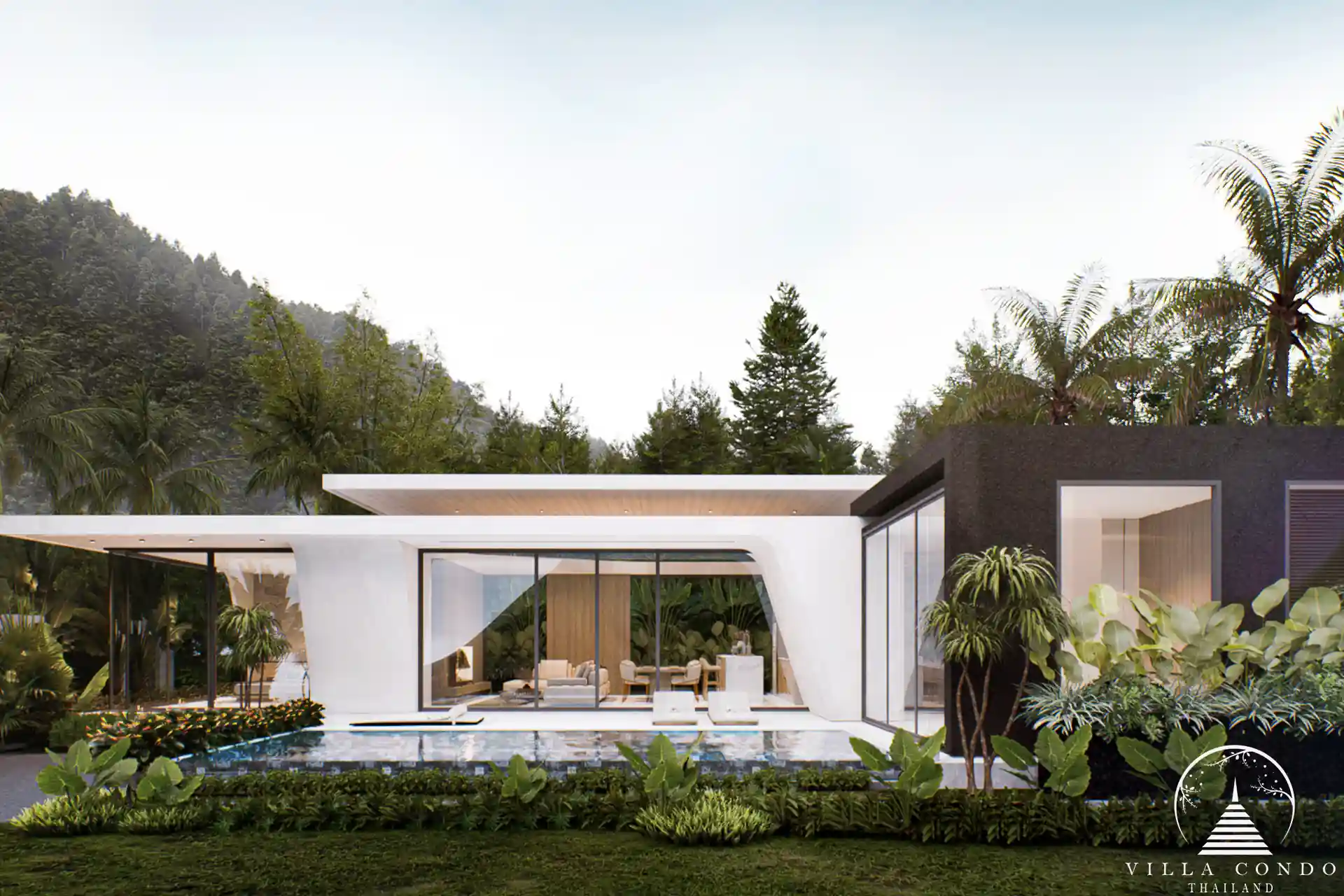 Aileen Villas Phase 6 Modern exterior with lush surroundings.