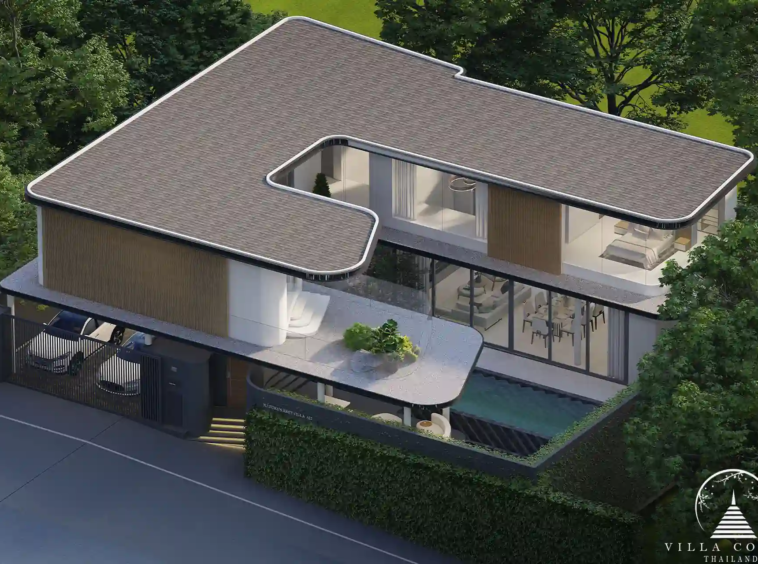 Bird's eye view of Nature's Rest Villa Cherng Talay