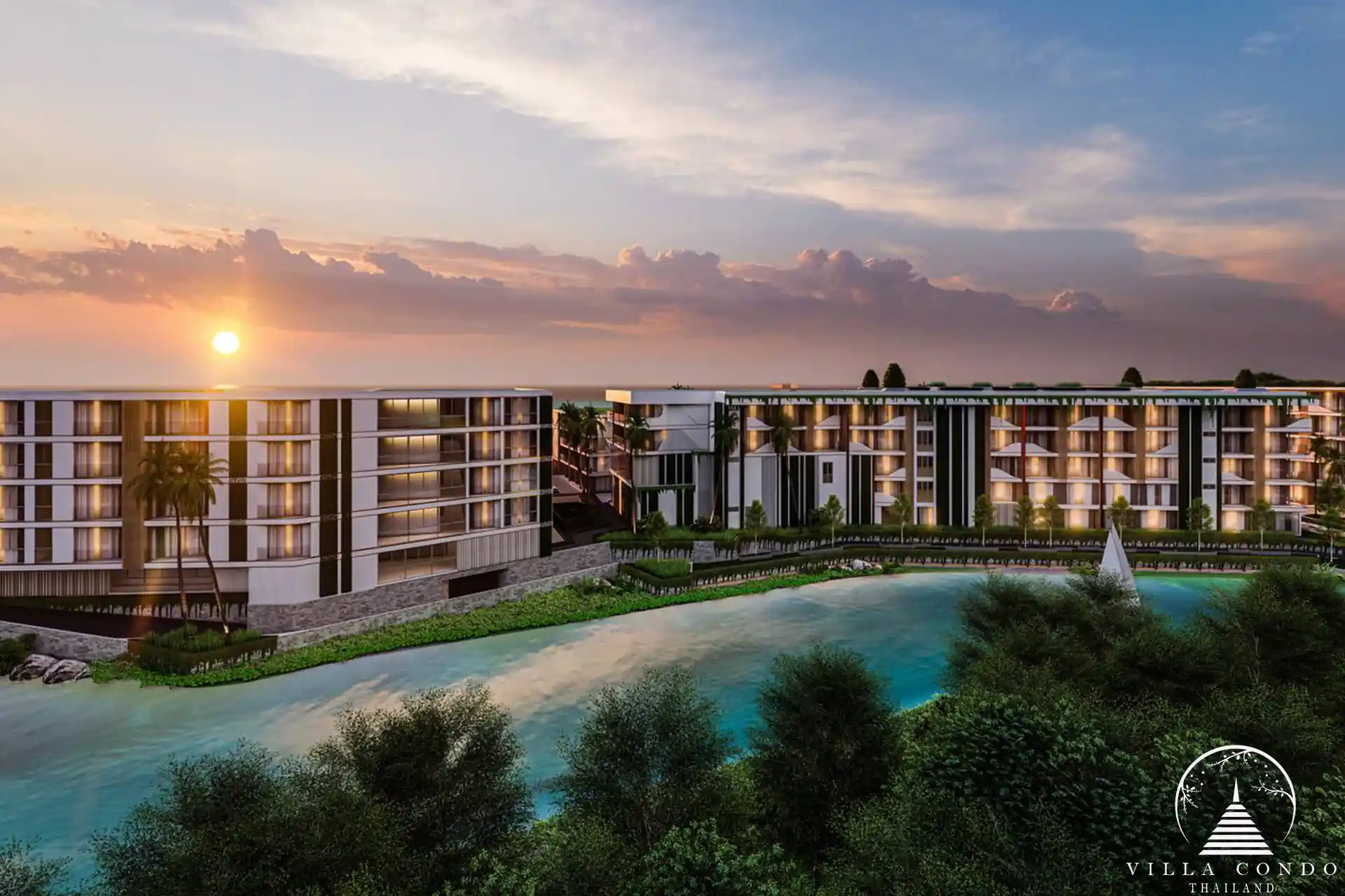 Sunshine Beach Beachfront Resort & Residences exterior view with modern architecture and beachfront setting.