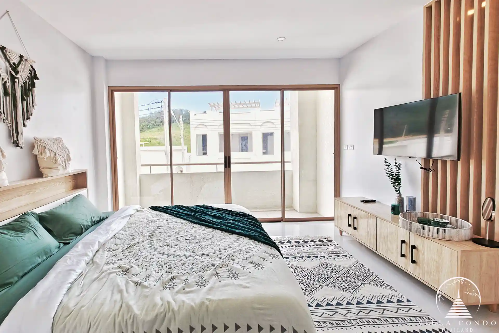 Luxurious master bedroom with modern furnishings at Tyssen Yamu