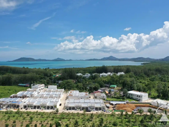 Aerial view of Tyssen Yamu development and surrounding landscape