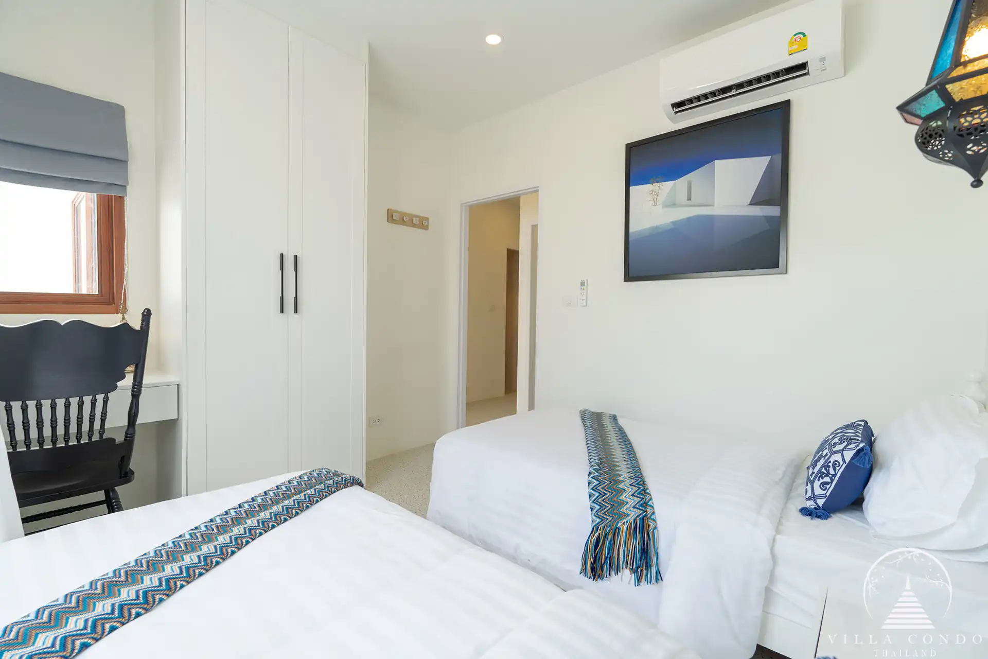 Comfortable guest bedroom with modern design at Tyssen Yamu