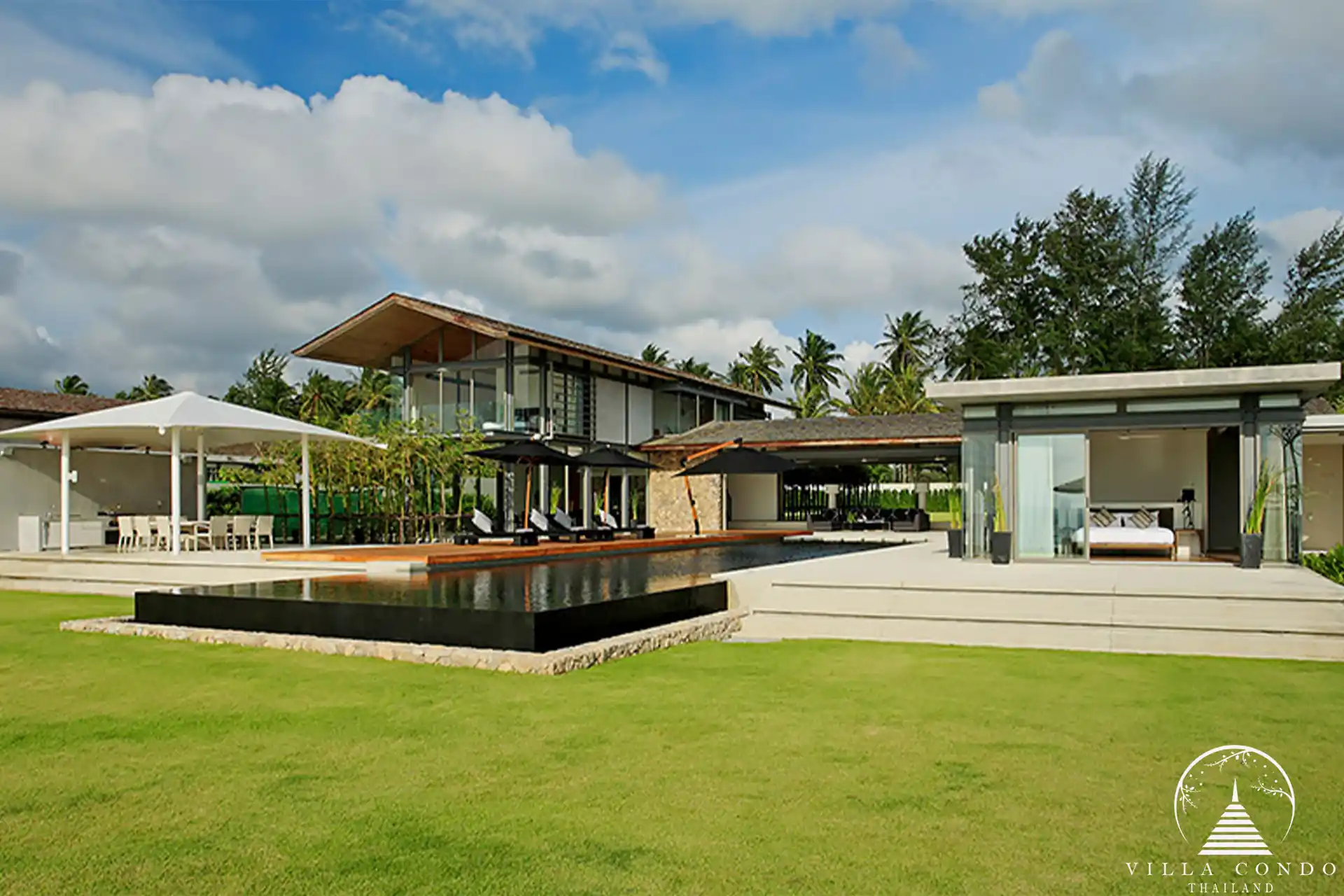 Villa Essenza Natai Beach Front Exterior Front View