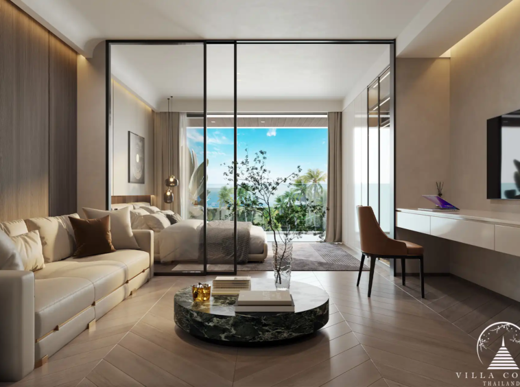 Interior of a 1-bedroom unit at Ayana Heights Seaview Residence