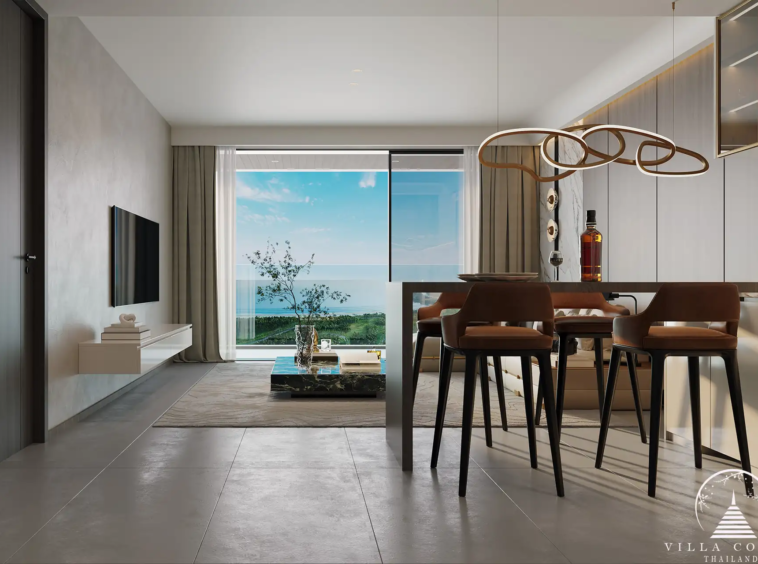 Spacious living area in Ayana Heights Seaview Residence