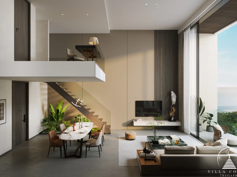 Duplex living area at Ayana Heights Seaview Residence