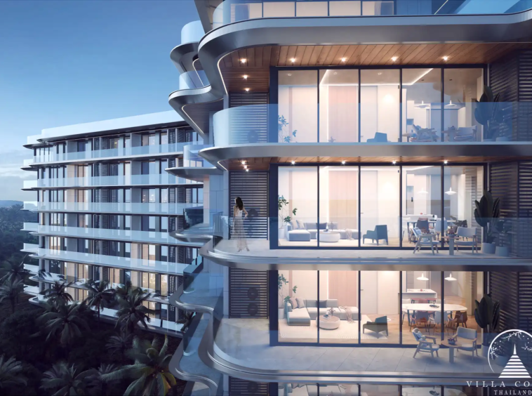 Night view of Ayana Heights Seaview Residence exterior
