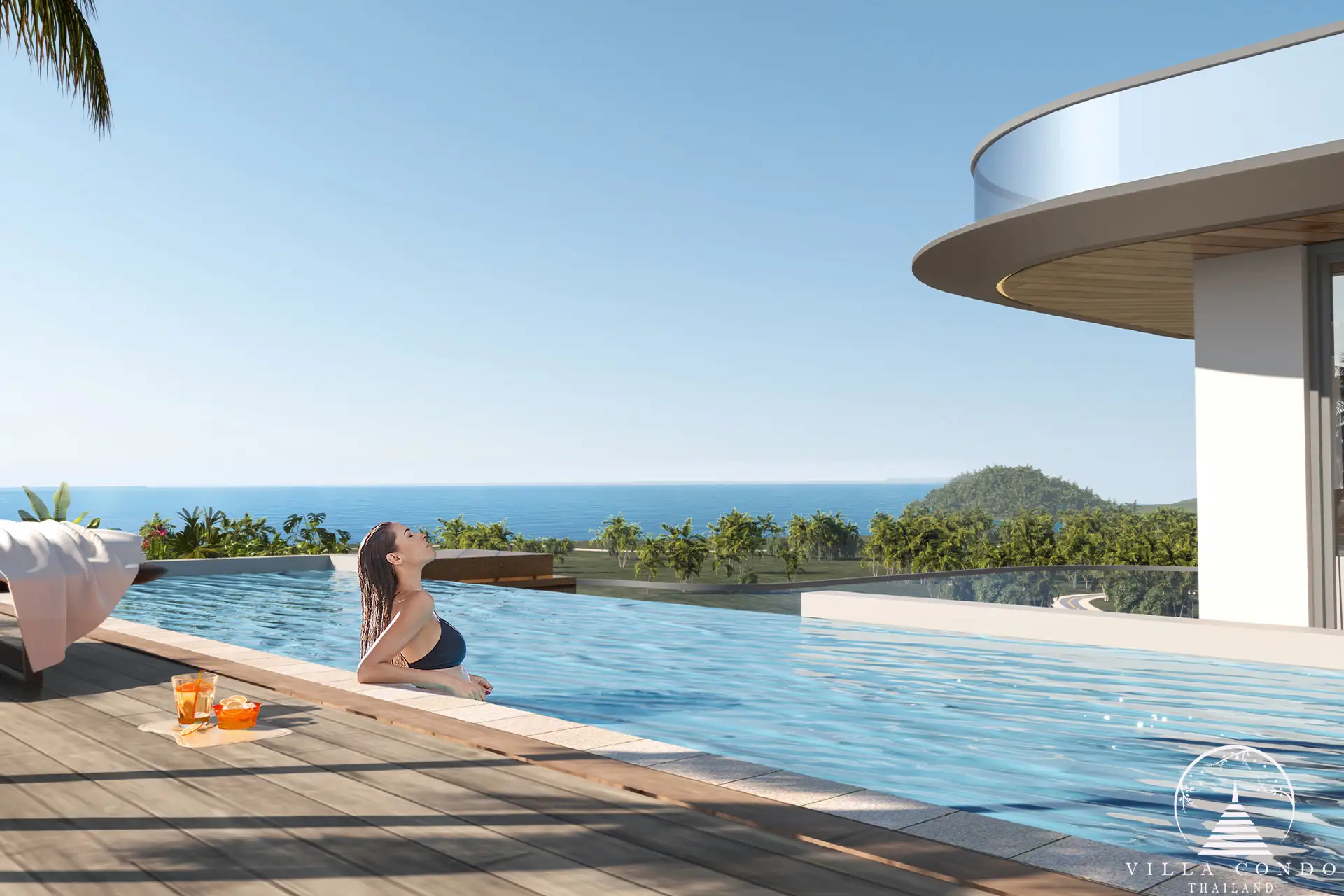 Resort-style common pool at Ayana Heights Seaview Residence.