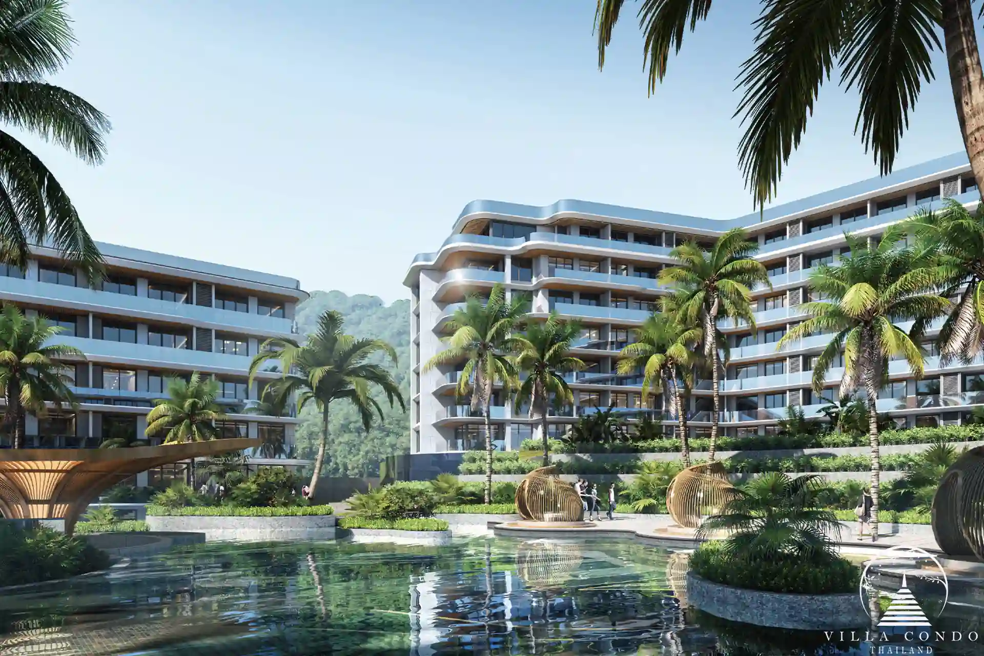 Garden area at Ayana Heights Seaview Residence