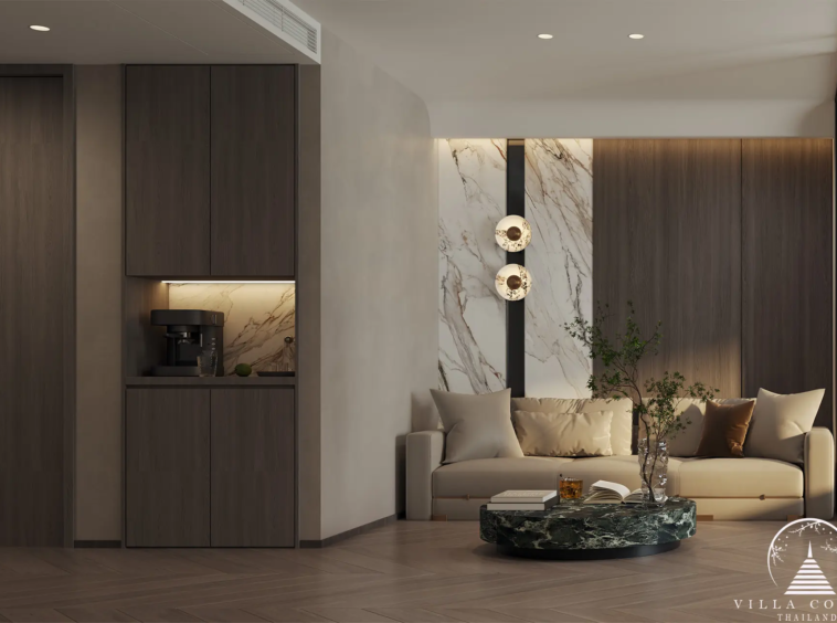 Spacious living area in Ayana Heights Seaview Residence
