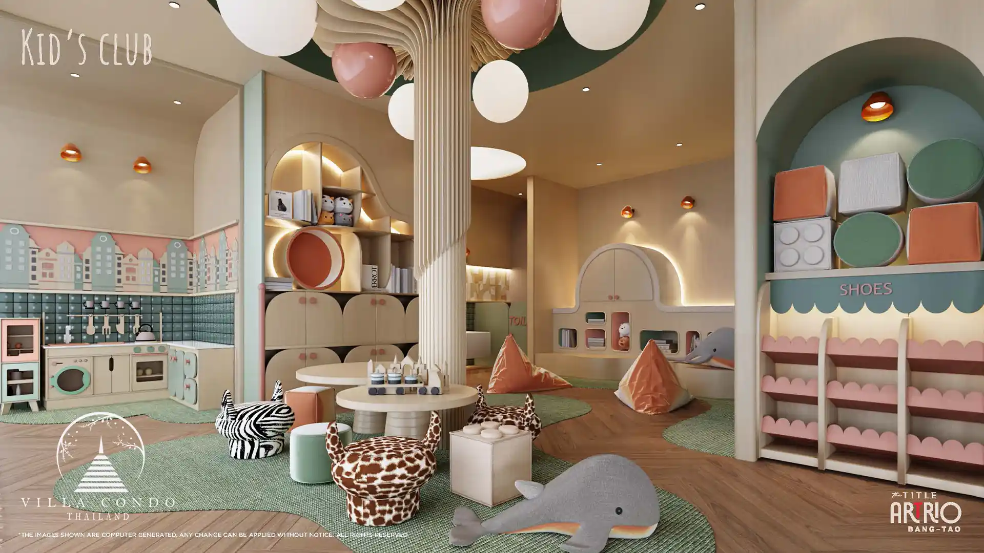 Kids Club at The Title Artrio Bangtao, designed for children’s activities and fun.