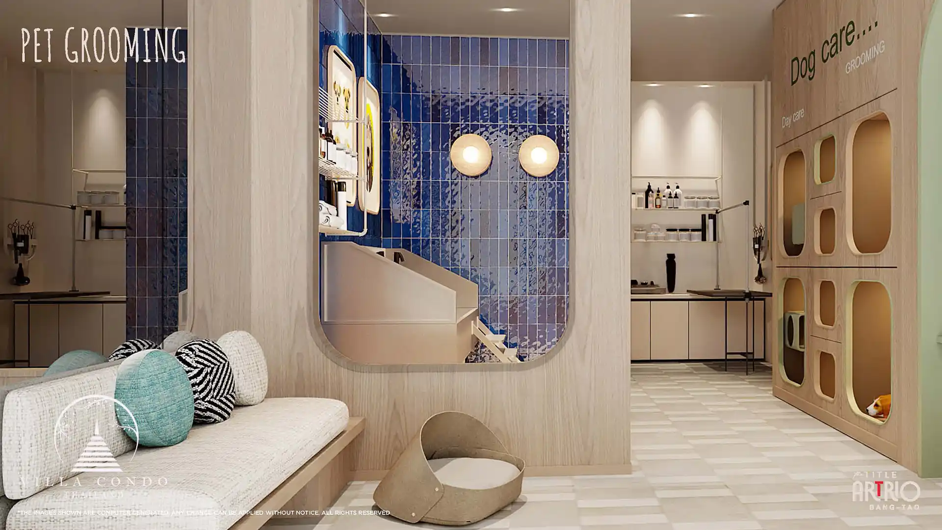 Pet grooming facility at The Title Artrio Bangtao, ensuring your pets are pampered.