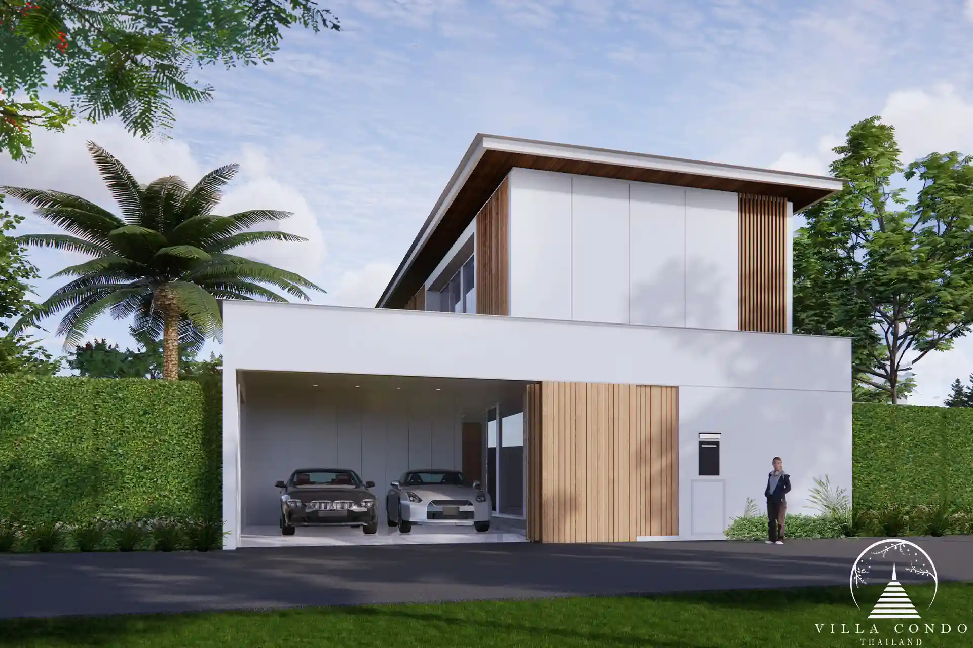 Bliss Hideaway exterior back view with private pool and garden area.