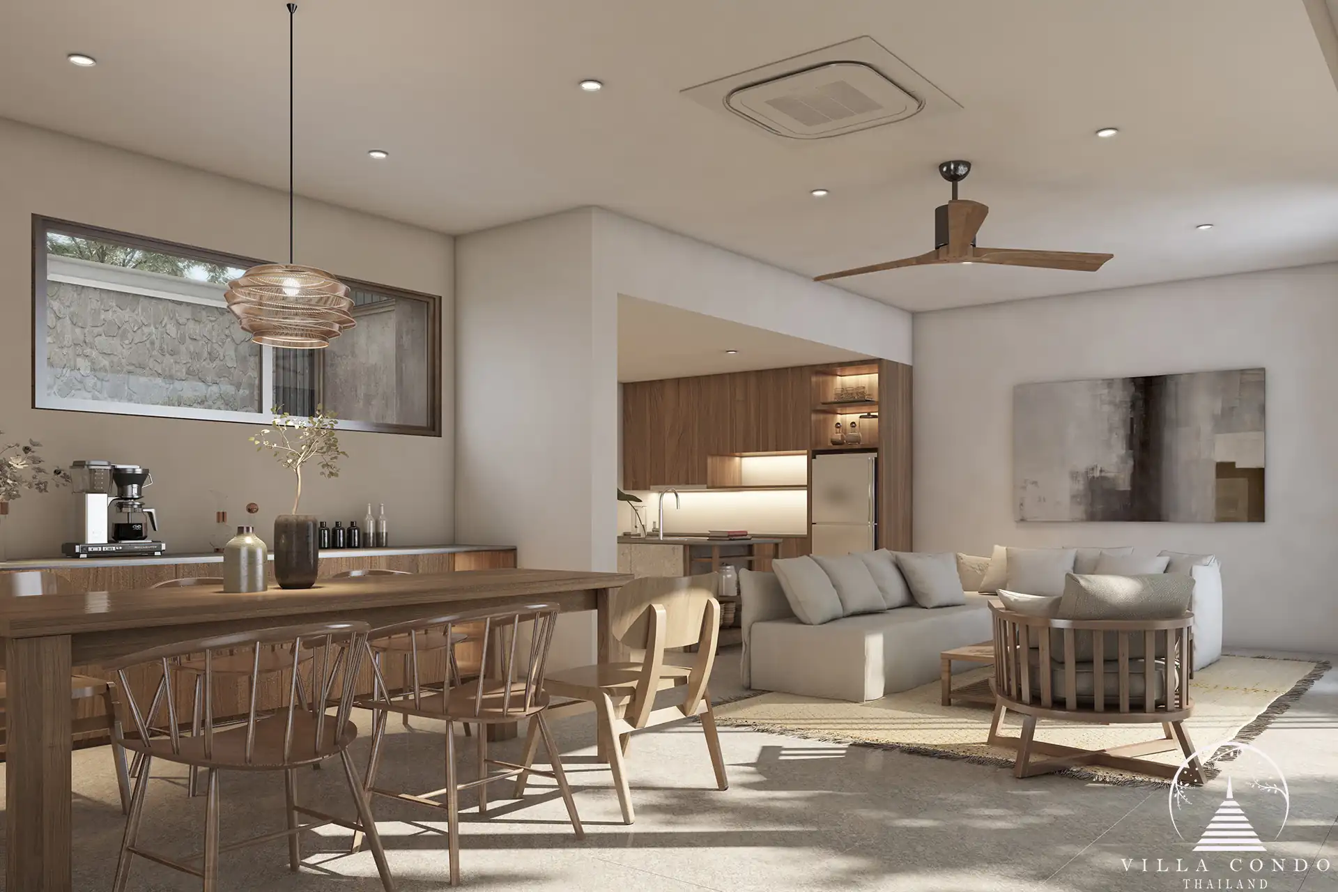 Elegant and sustainable interior design of Villa Qabalah.