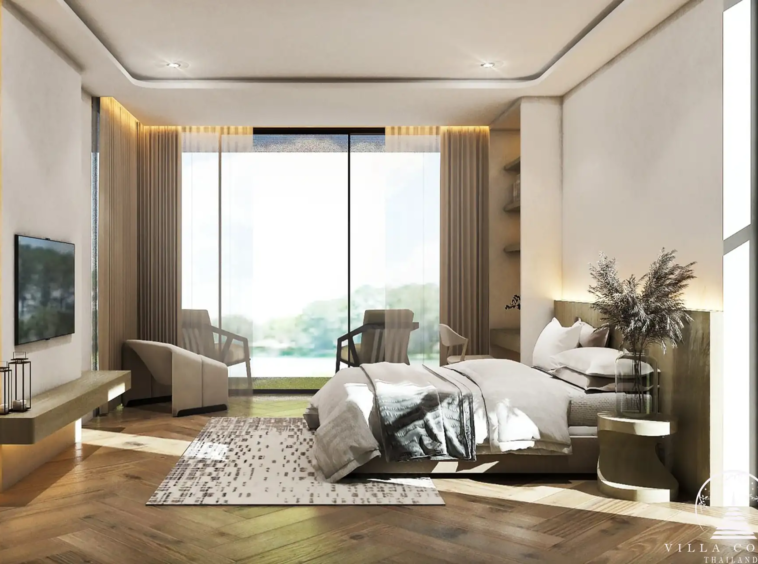Bedroom at Rovana Rhea Villa in Phuket.