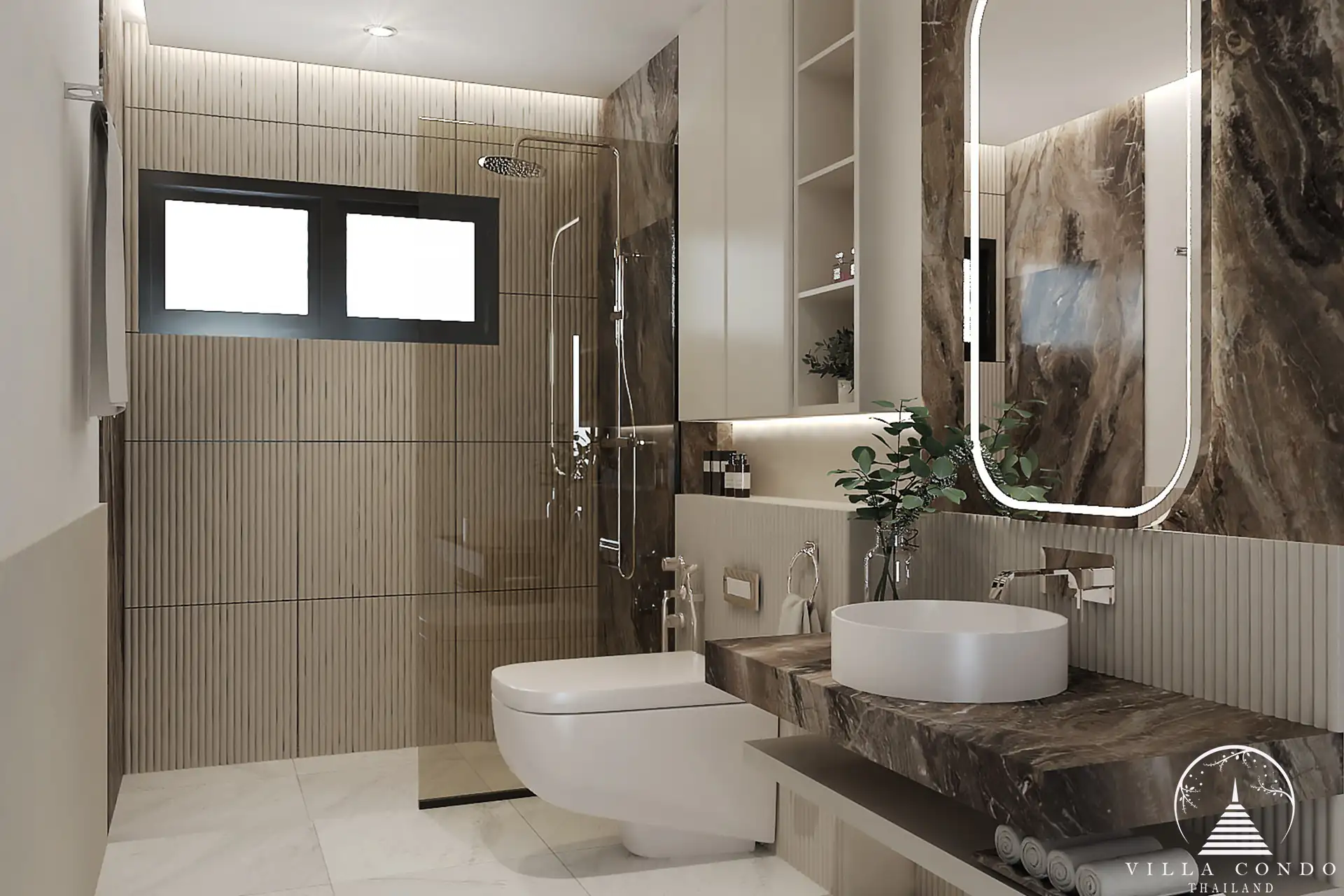 Guest bathroom at Rovana Rhea Villa Phuket.