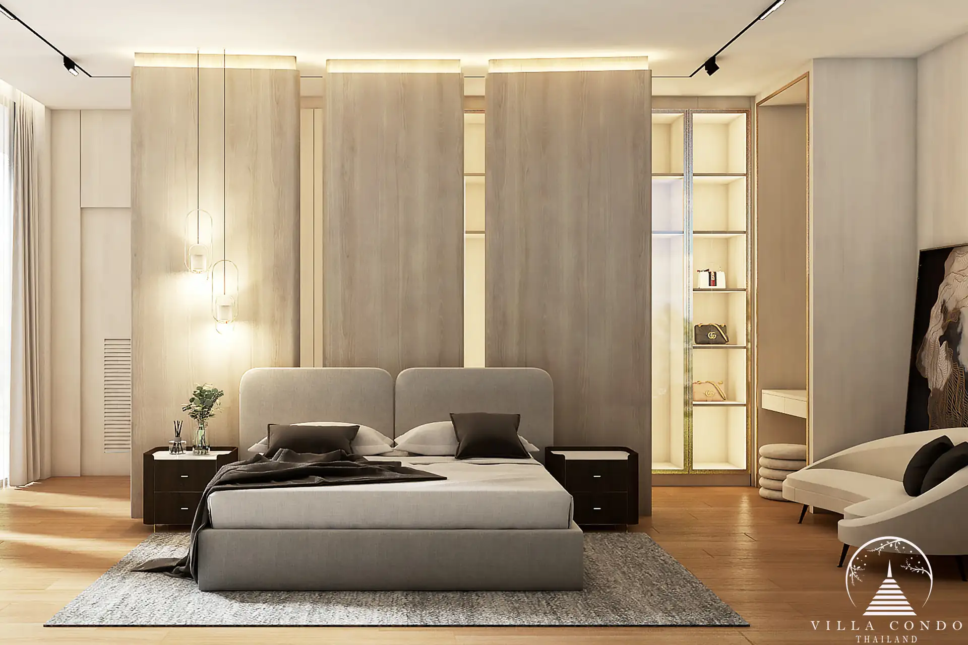 Master bedroom at Rovana Rhea Villa in Phuket.