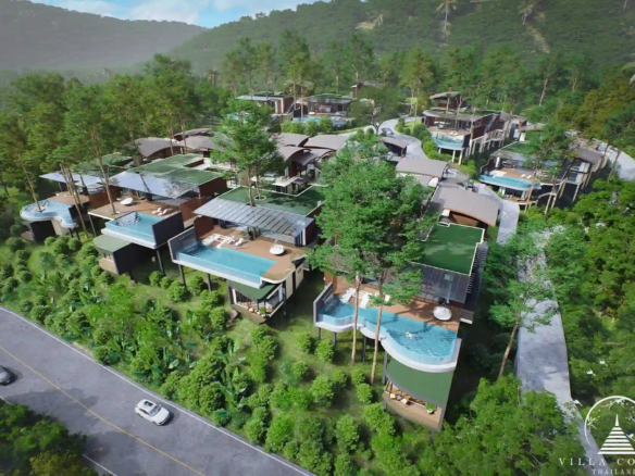 Bird’s eye view of Sinae Residence and its surrounding natural beauty