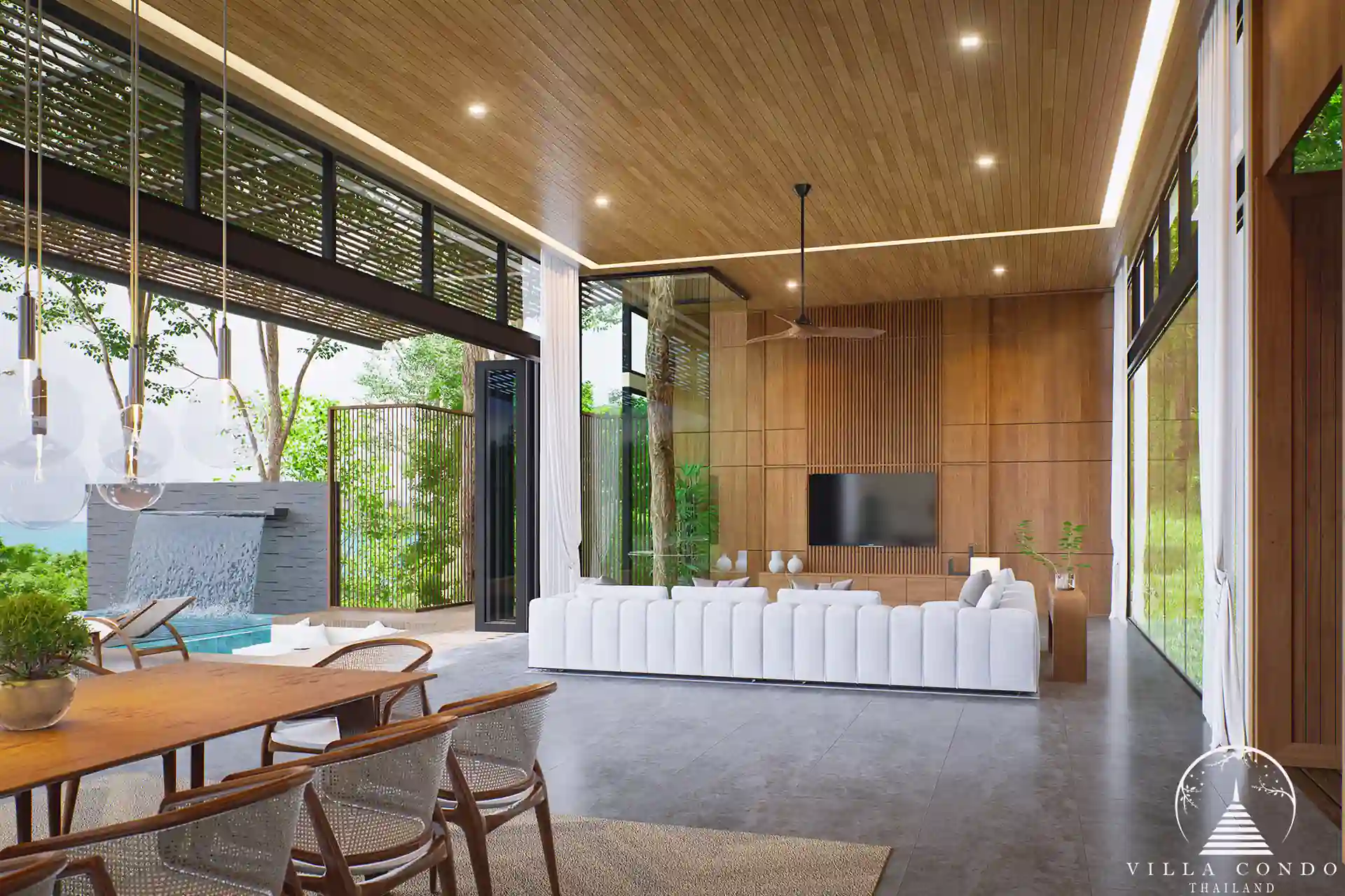 Sinae Residence interior highlighting spacious open-plan design.