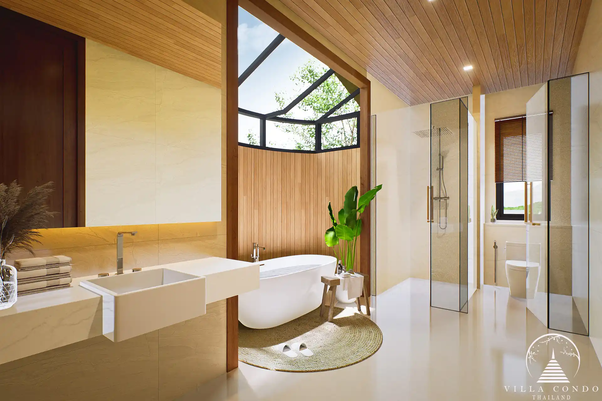Modern bathroom with elegant design in Sinae Residence