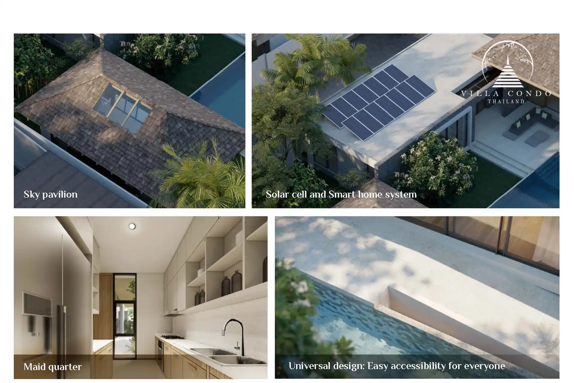 Rooftop solar panels at Stella Estate for energy efficiency