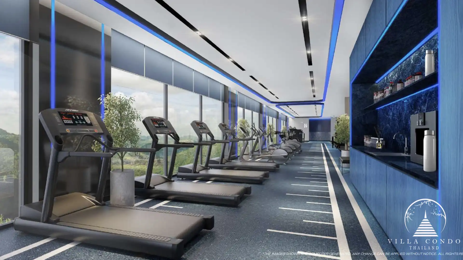 Gym & Fitness Center at The Modeva with state-of-the-art equipment.