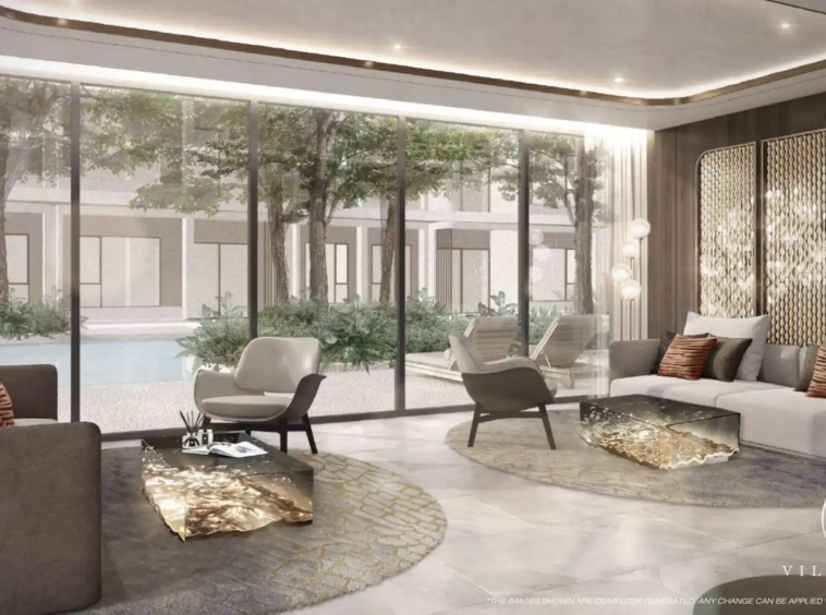 Lobby Lounge at The Modeva with modern and elegant seating.