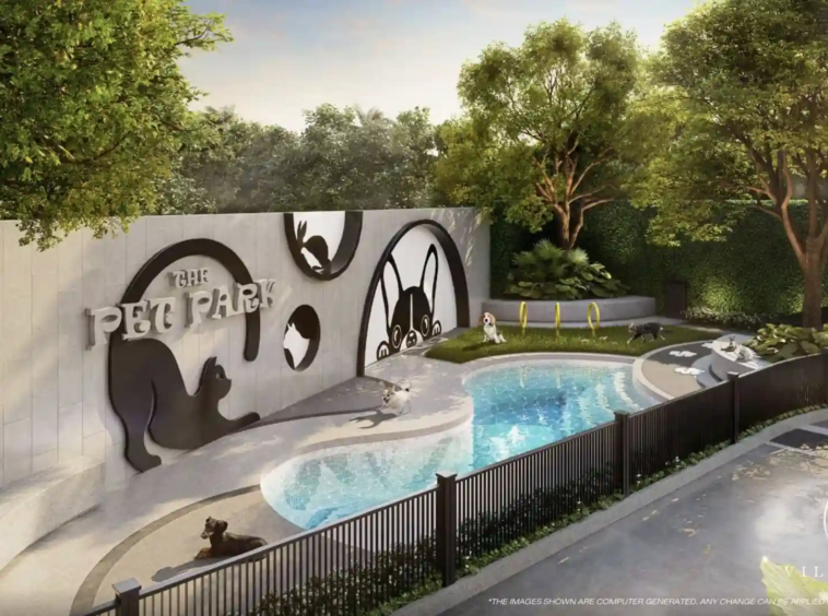 Pet Park at The Modeva, an outdoor area for pets.