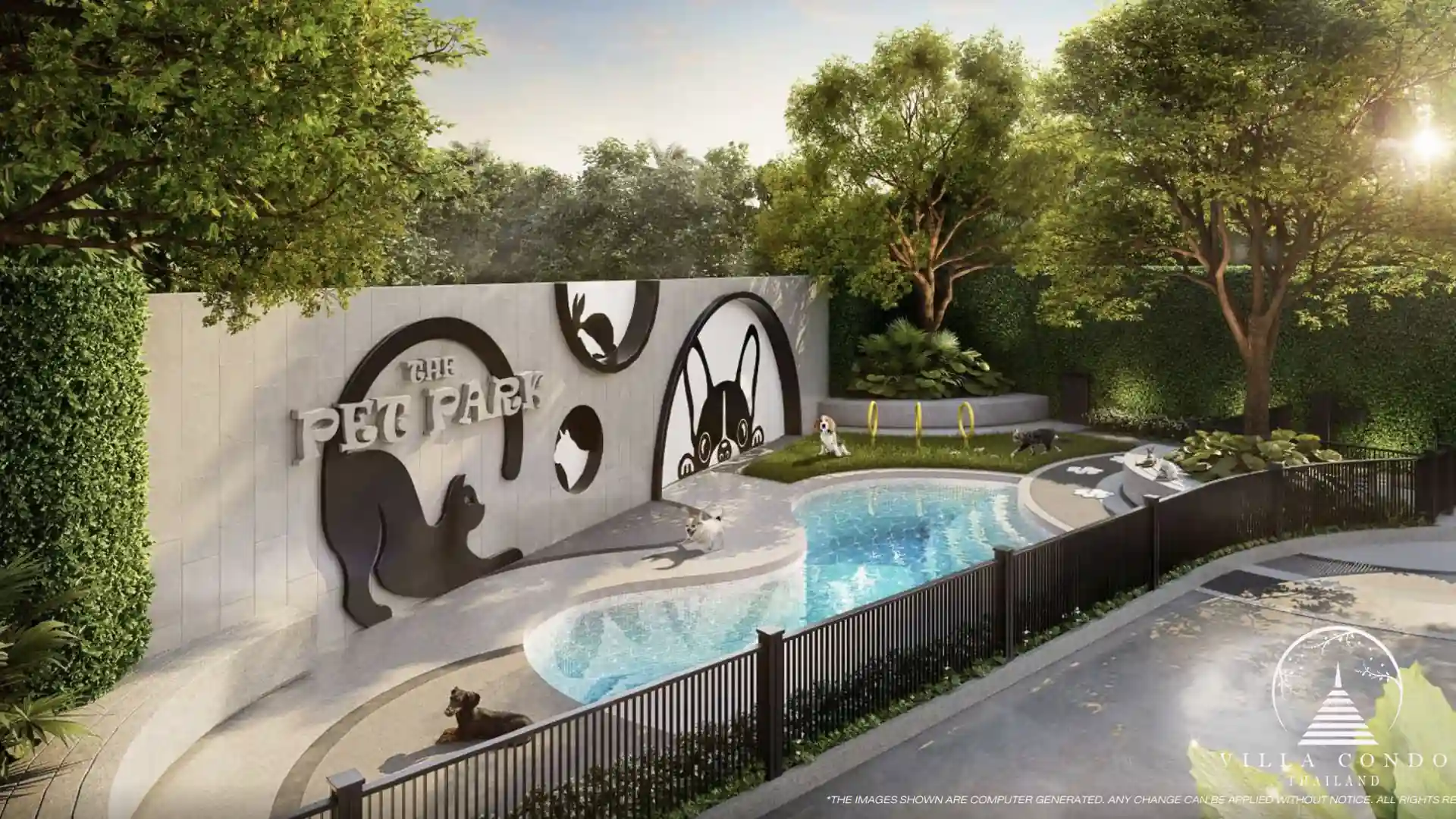 Pet Park at The Modeva, an outdoor area for pets.