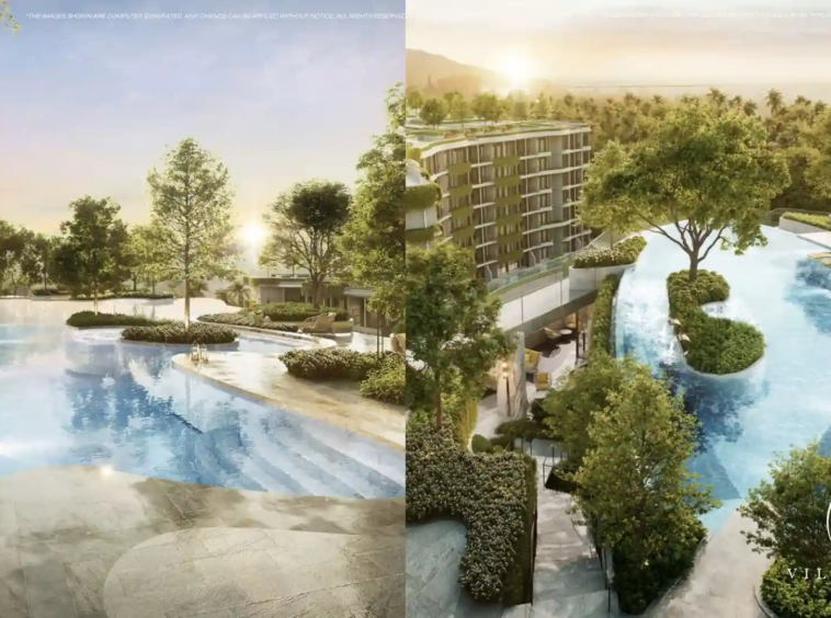Social Scenic Living area at The Modeva with comfortable outdoor seating and beautiful views.