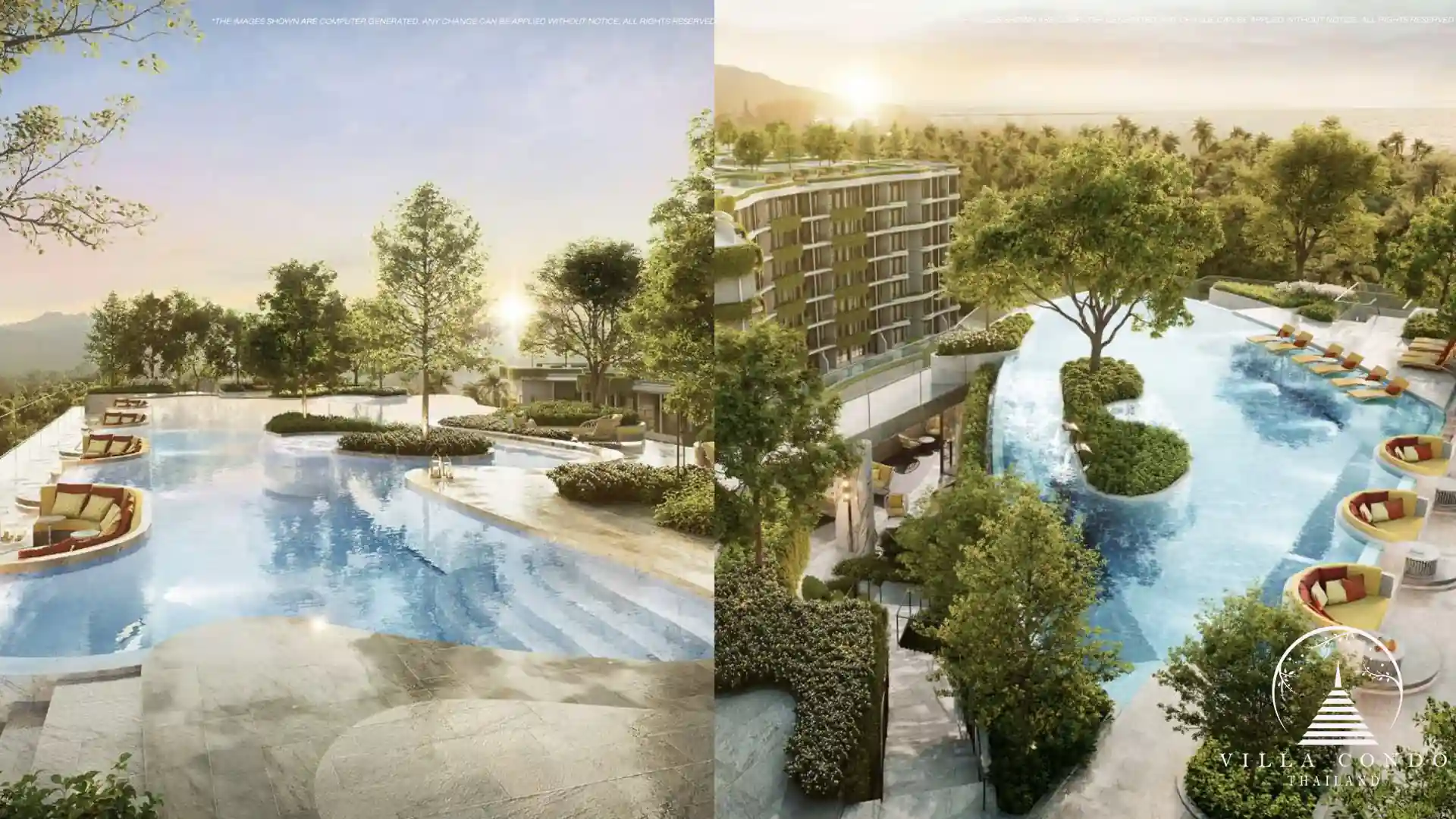 Social Scenic Living area at The Modeva with comfortable outdoor seating and beautiful views.