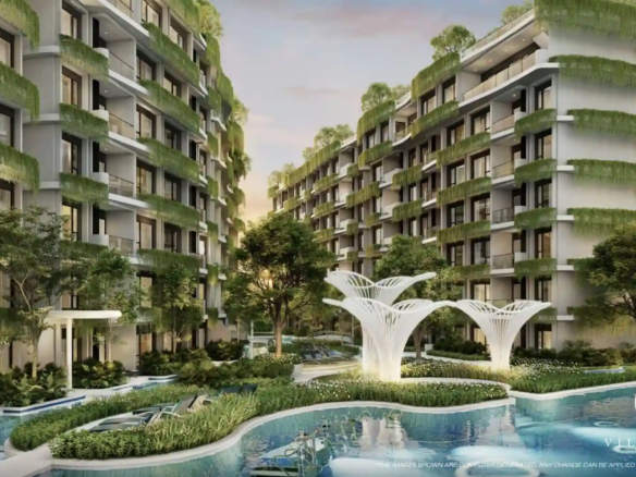 Jellyfish Jacuzzi & Aqua Jogging area at The Modeva with a playful water feature.