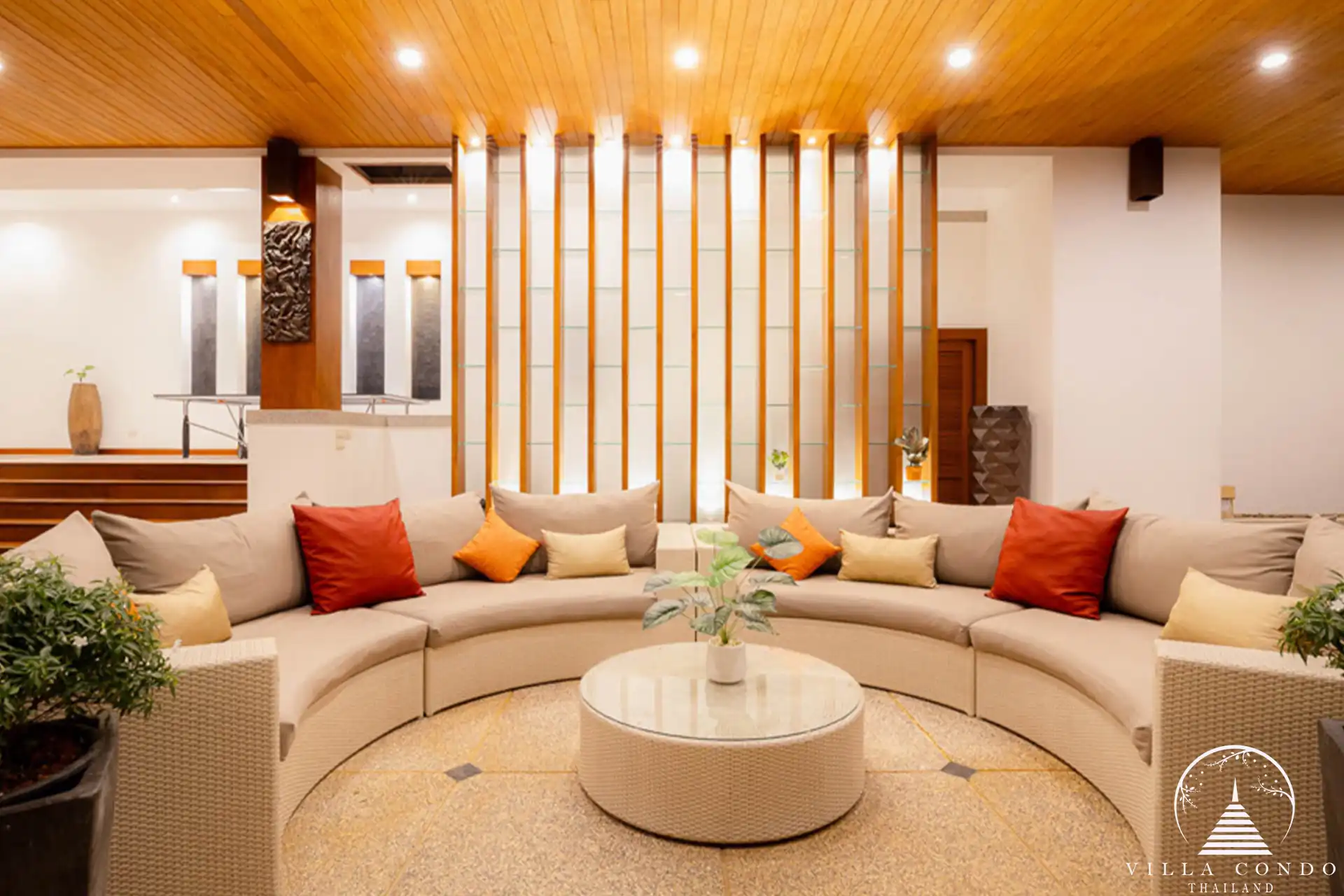 Villa Yang Som's outdoor living area with spacious seating and panoramic views