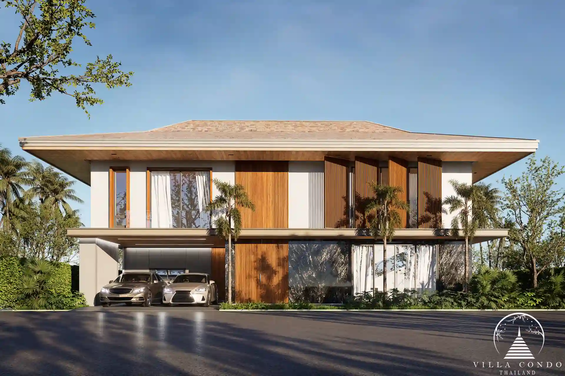Overall stunning exterior of Aqua Plus Villa