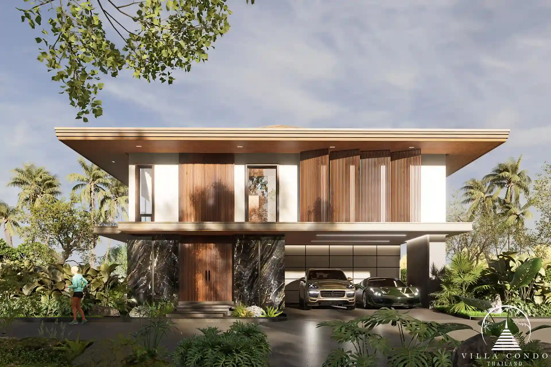 Private and secure car park at Aqua Plus Villa
