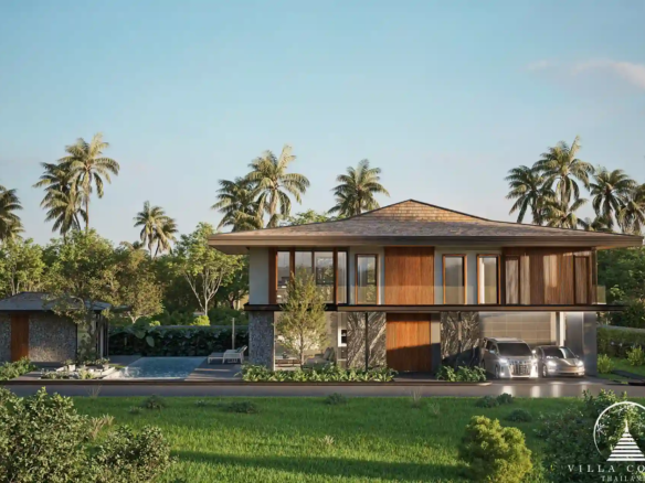 Beautiful outdoor living space at Aqua Plus Villa