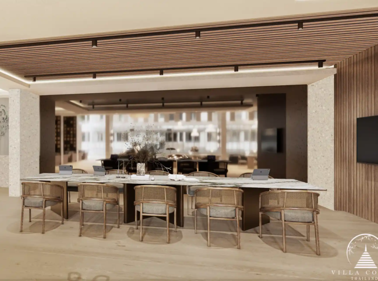 Arise Vibe Condo co-working space with collaborative desks in Thalang Phuket