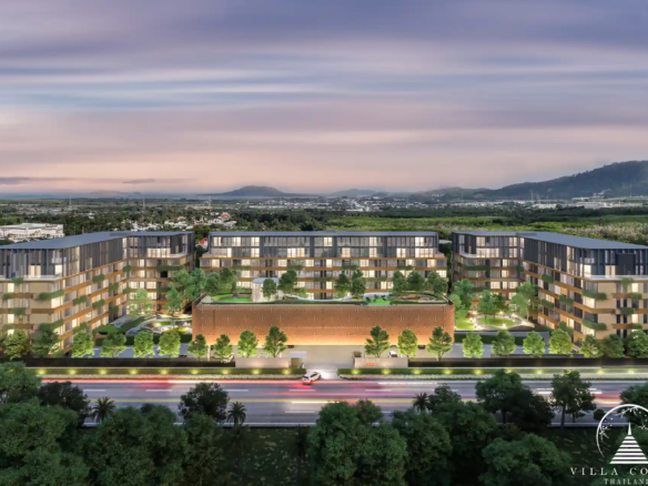 Arise Vibe condo exterior front view with modern design in Thalang Phuket