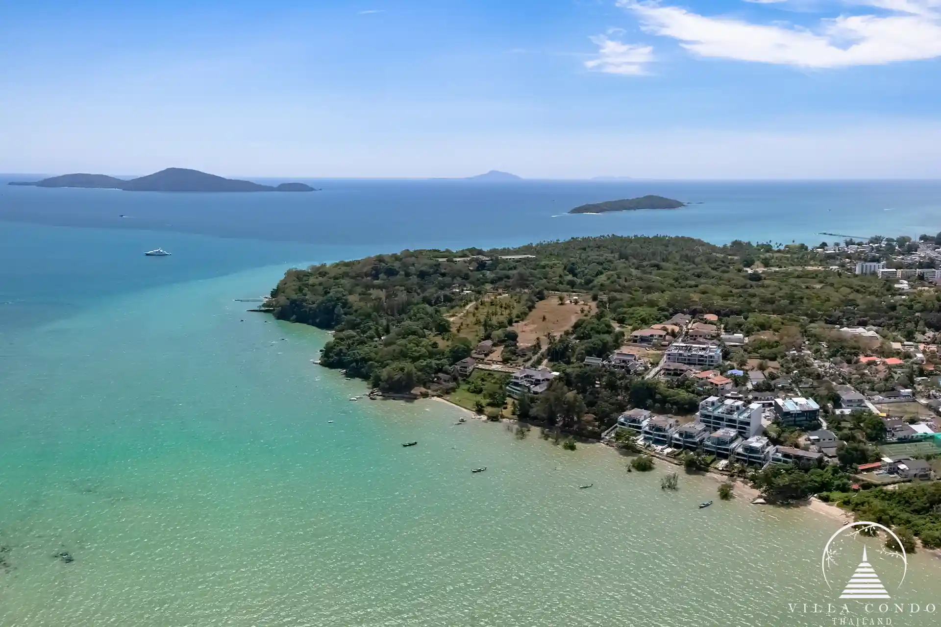 Babylon Sky Garden Phase 2 aerial view overlooking Rawai’s coastline.