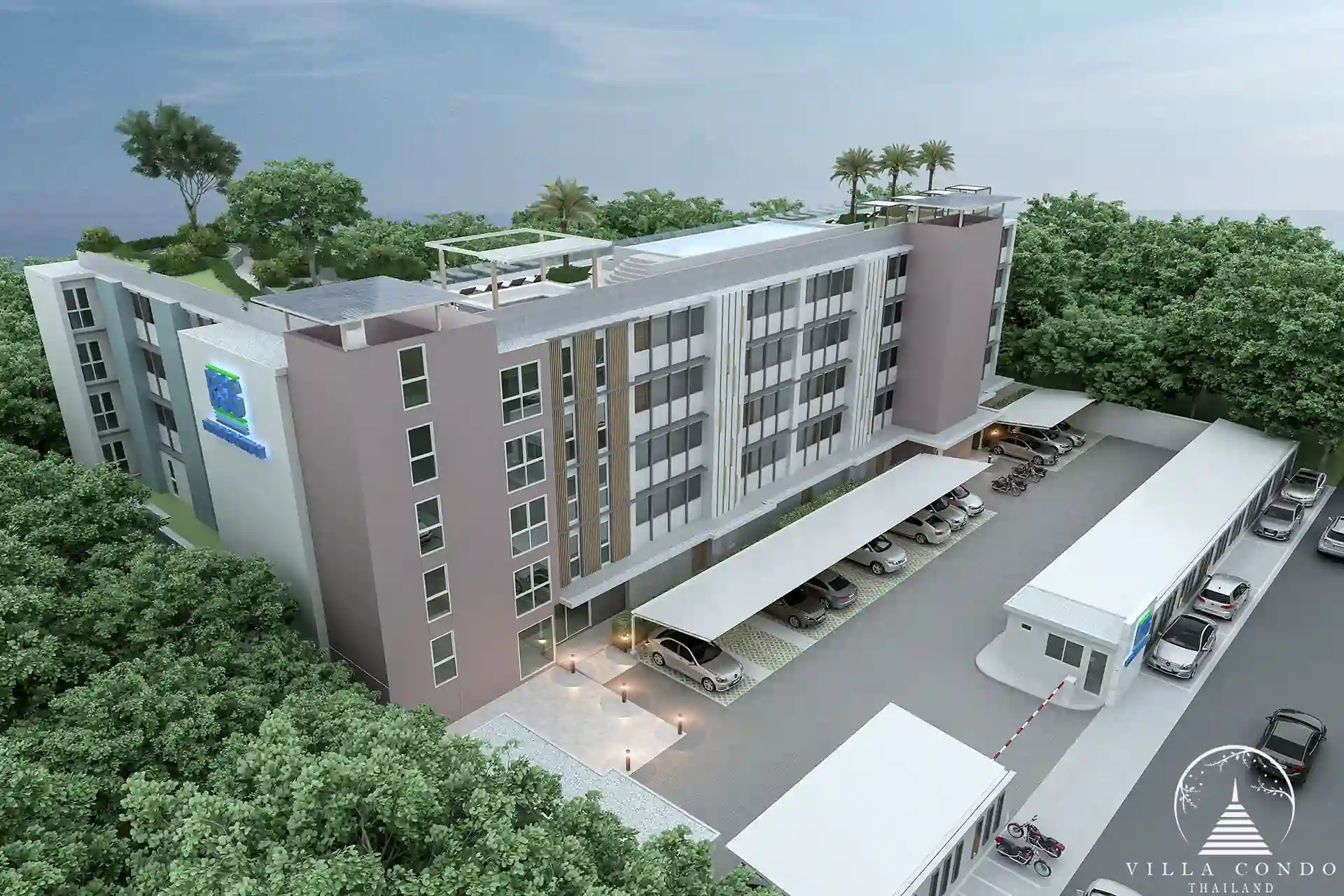 Babylon Sky Garden Phase 2 exterior front entrance view in Rawai Phuket